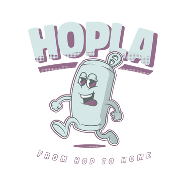 Hopla, from hop to home